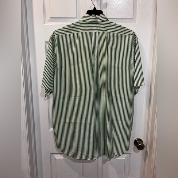 Polo Ralph Lauren classic-fit short-sleeve seersucker shirt in green SZ L - Picture 5 of 7